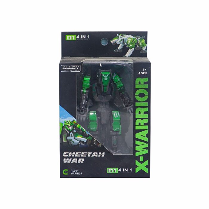 X - Warrior 4'lü Transformer Seti Cheetah War