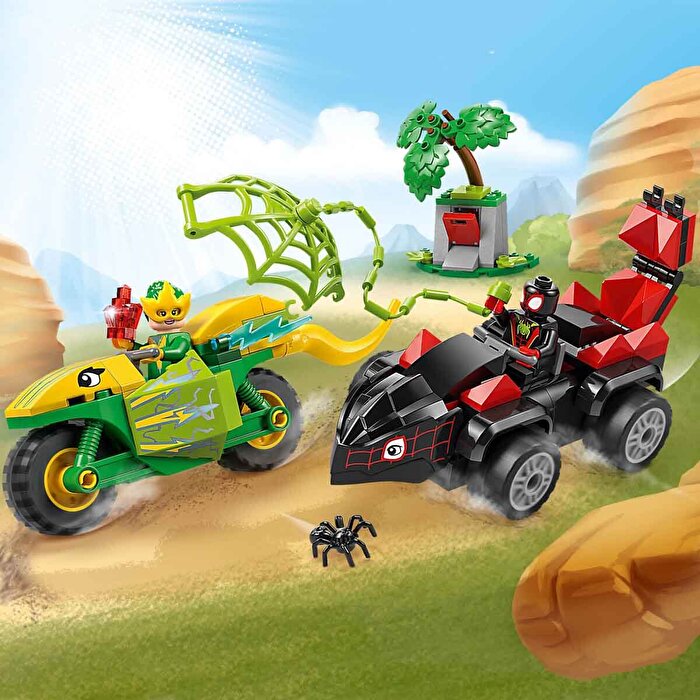 LEGO Marvel Spin ve Electro Dinozor Aracı Takibi 11198