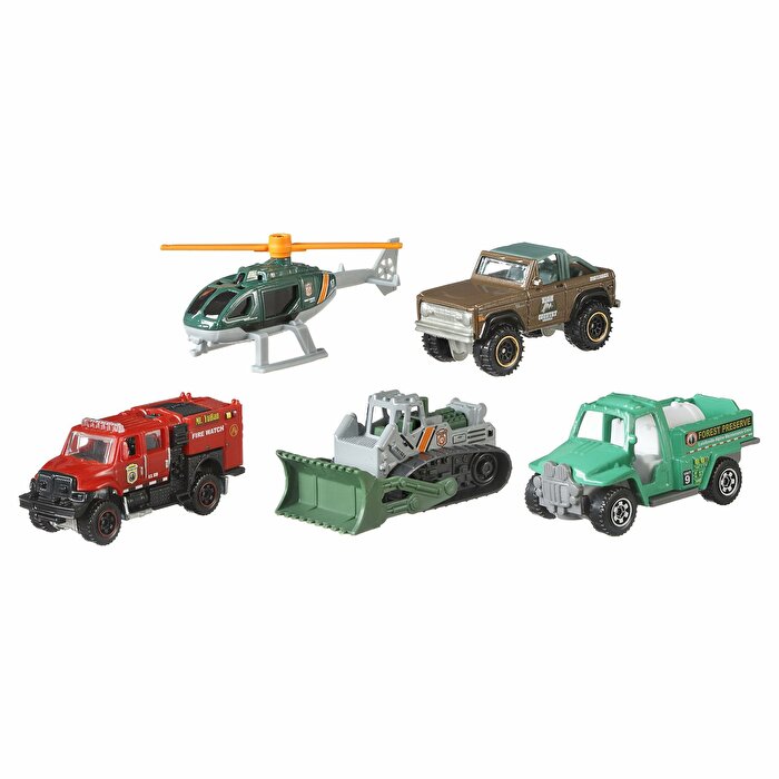 Matchbox Beşli Araba Seti Wildfire Rescue FMV36