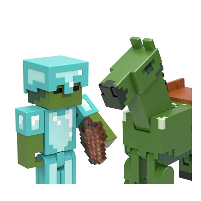 Minecraft İkili Paket Zombie in Diamond Armor and Zombie Horse HLB32