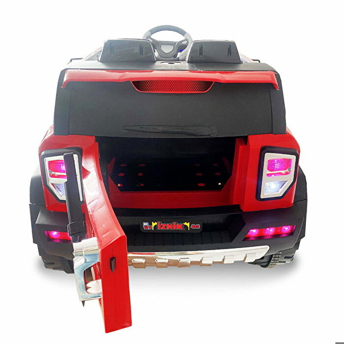 İznik 12 Volt Çift Kişilik Uzaktan Kumandalı Akülü Araba Kırmızı