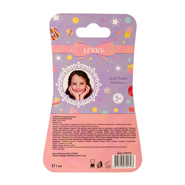 Lukky Simli Kiraz Aromalı Dudak Parlatıcısı