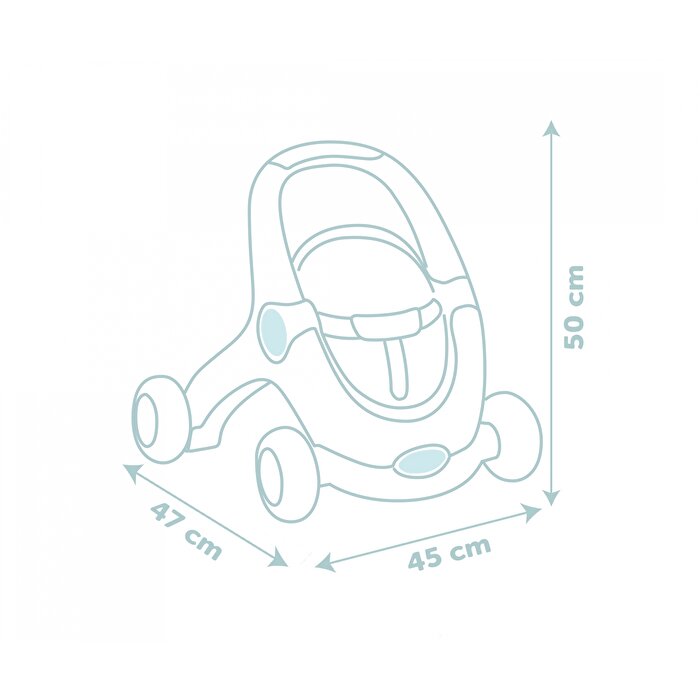 Little Smoby Baby Walker 3'ü 1 Arada Yürüteç ve Bebeği
