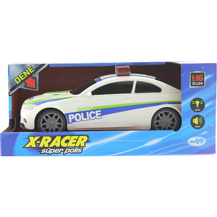 Sürtmeli Sesli ve Işıklı Polis Arabası JB001