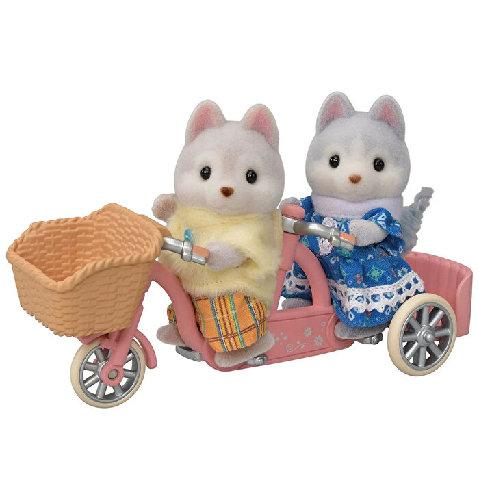 Sylvanian Families Tandem Bisiklet Seti Husky Kardeşler