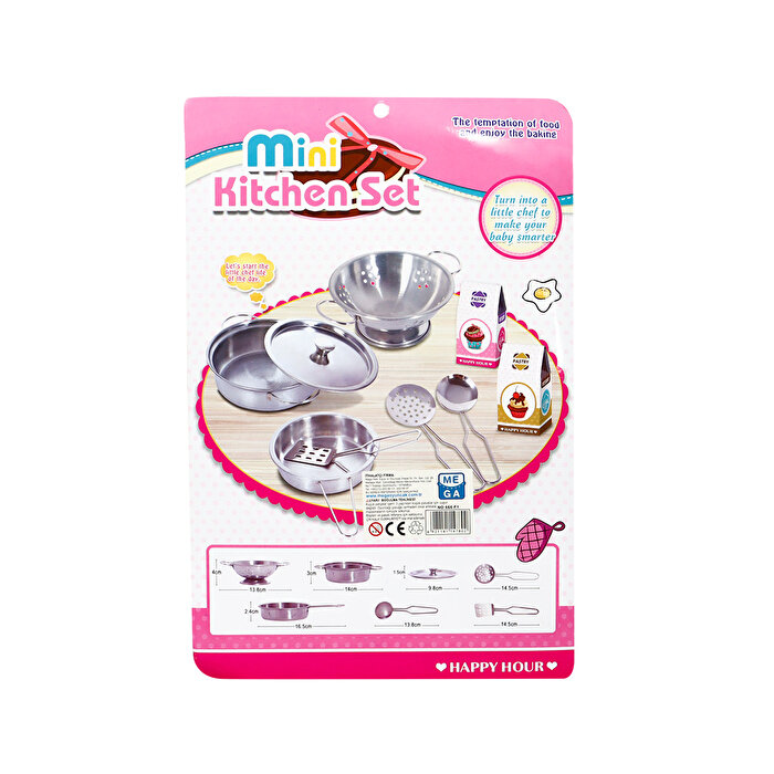Mini Metal Mutfak Seti  9 Parça