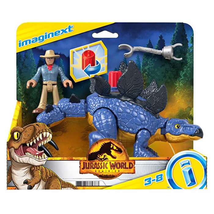 Imaginext Jurassic World Araçlar Stegosaurus ve Dr. Grant GVV64