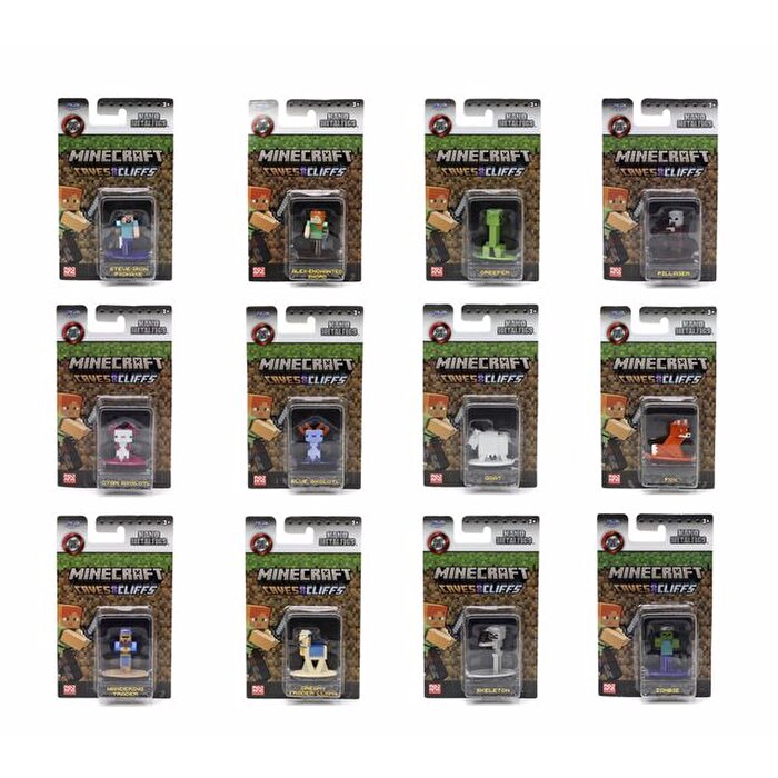 Minecraft Nano Tekli Metal Figür Zombie