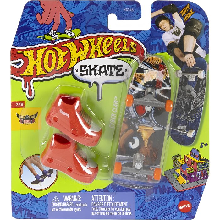Hot Wheels Skate Parmak Kaykay ve Ayakkabı Cyber Claw HVJ94