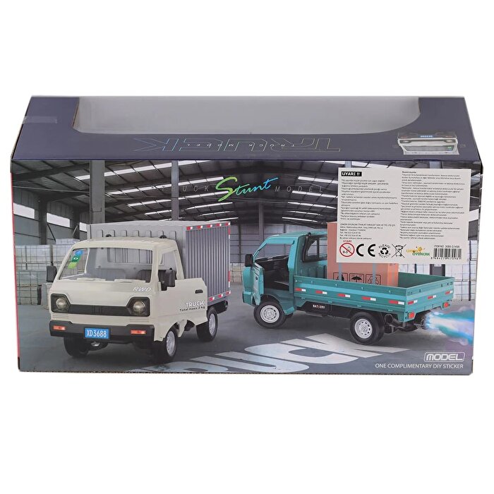 Şarjlı Kumandalı Duman Atan Kamyon Yeşil