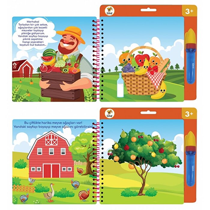 Aqua Magic Sihirli Boyama Kitabı Çiftlik Hayvanları