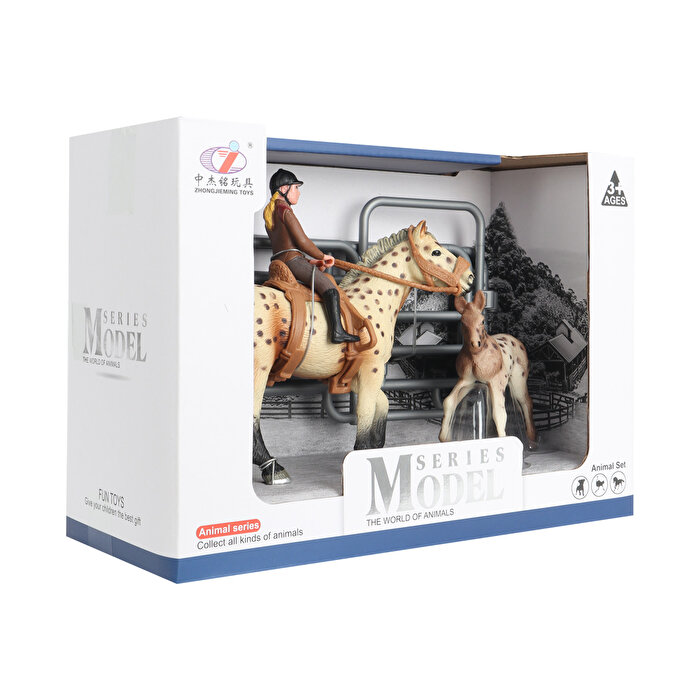 Çiftlik Hayvanları Kovboy At ve Tay Seti