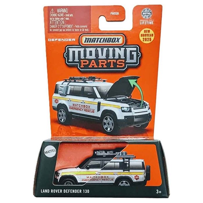 Matchbox 1:64 Arabalar 2024 Land Rover Defender 130 JBW63