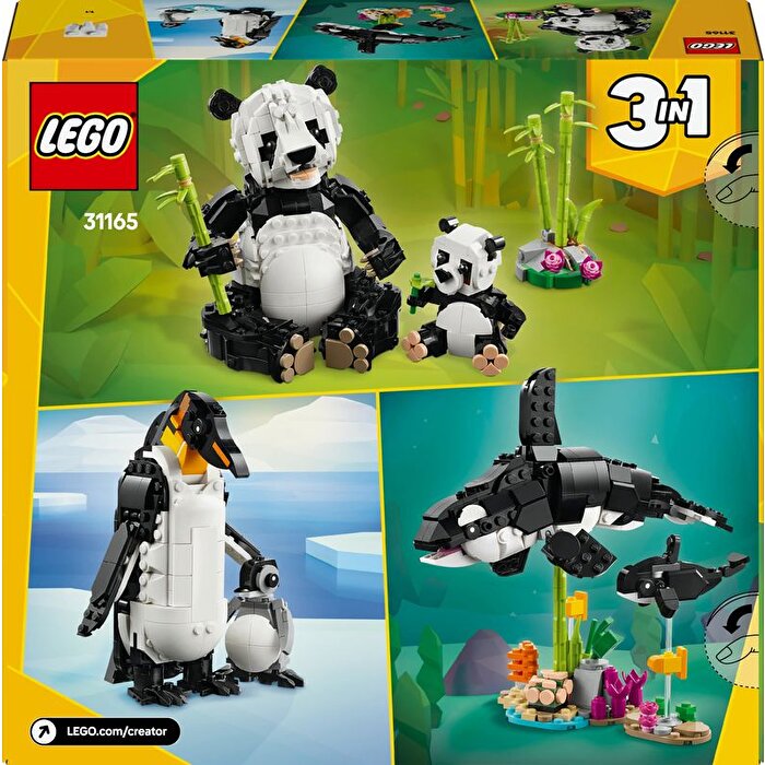 LEGO Creator 3'ü 1 Arada Vahşi Hayvanlar: Panda Ailesi 31165