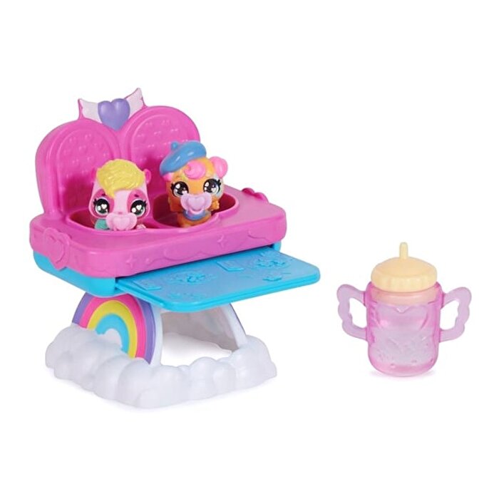 Hatchimals Alive Mama Sandalyesi Pembe Sarı Biberon