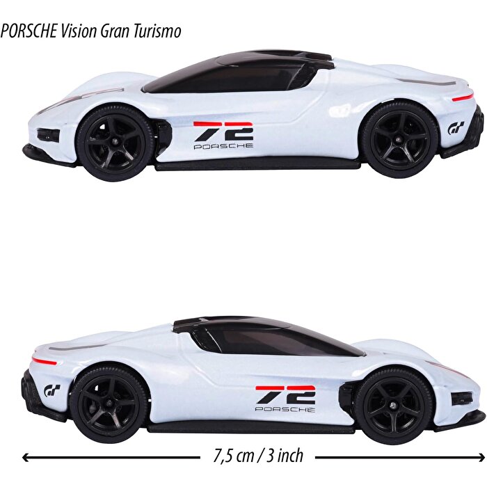 Majorette Porsche Deluxe Araçlar Porsche Vision Gran Turismo 72 Beyaz