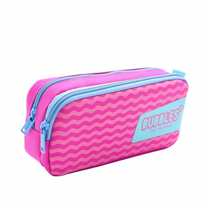 Bubbles Wave Kalem Çantası Mavi Pembe