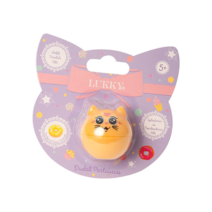 Lukky Simli Vanilya Aromalı Sarı Dudak Balm