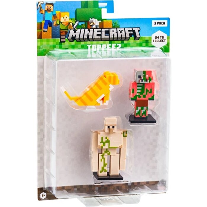 Minecraft 3D Figür Toppeez 3'lü Set Set 2