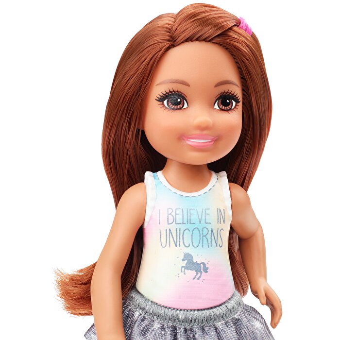 Barbie Aksesuarlı Chelsea Bebekler Yıldız Desenli Etekli GHV63