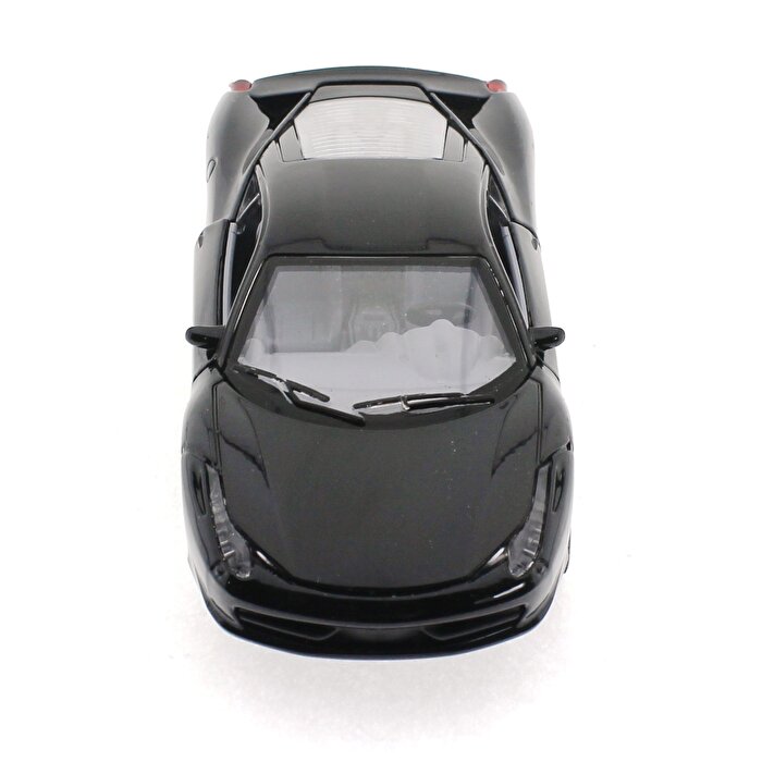 Diecast Sesli Işıklı Arabalar - Siyah Ferrari