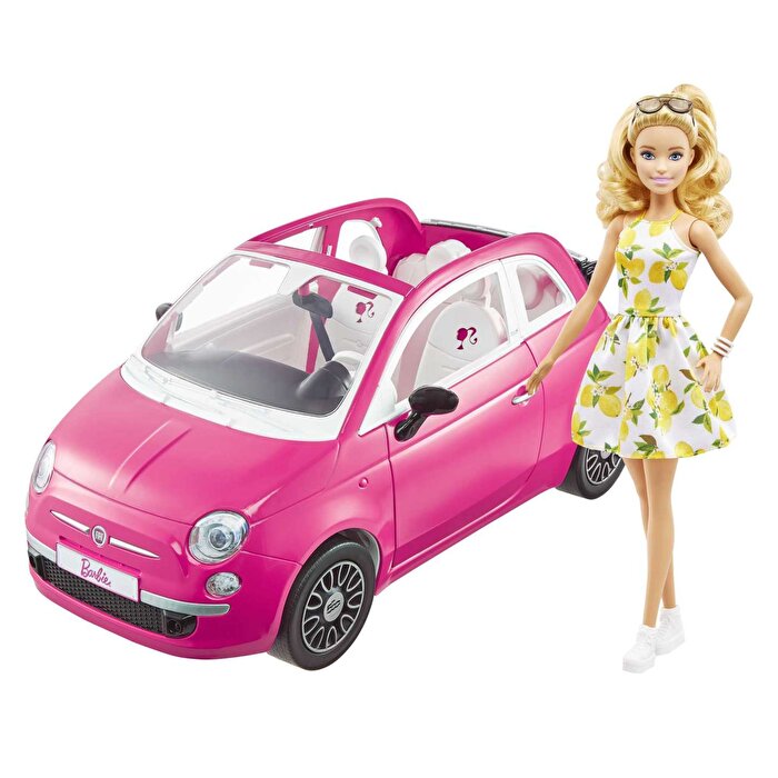 Barbie Bebek ve Fiat 500 Araç GXR57