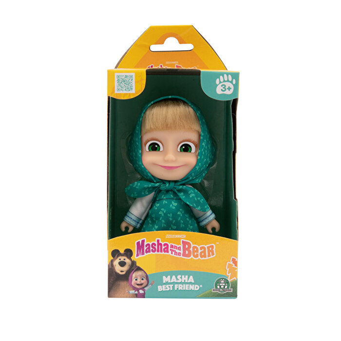 Masha & Koca Ayı S3 Masha 12 Cm Yeşil Elbiseli