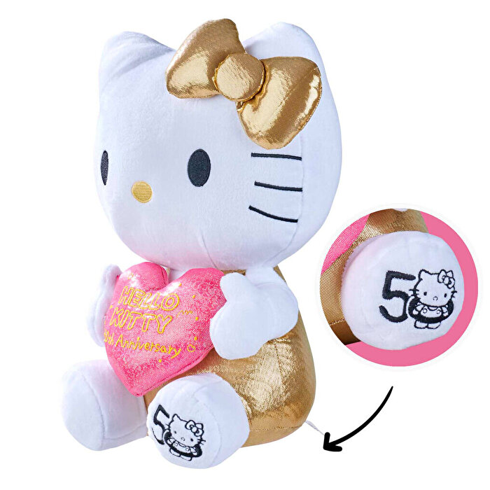 50. Yıl Hello Kitty Peluş 30 Cm