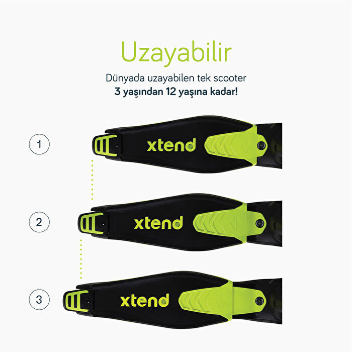 SmarTrike Xtend Büyüyebilen Ride On Scooter Lime