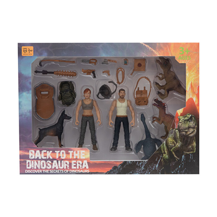 2'li Figürlü Dinozorlu Savunma Seti