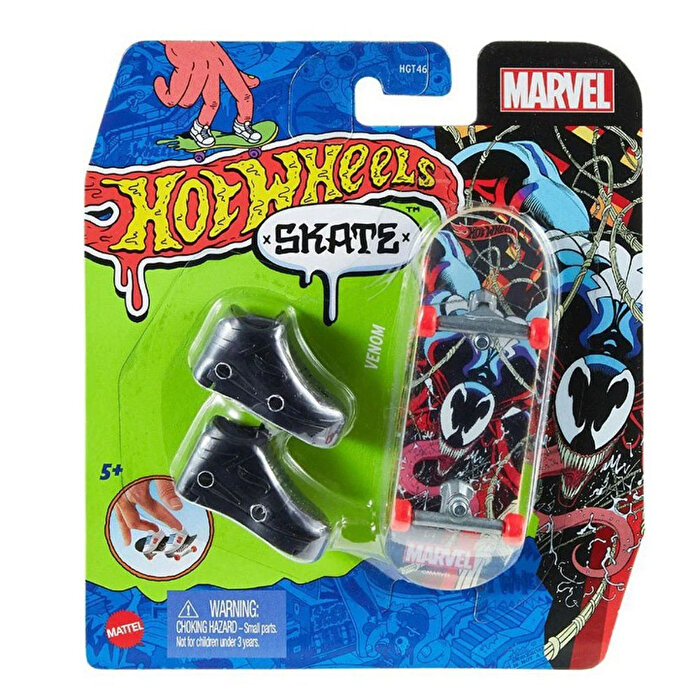 Hot Wheels Skate Parmak Kaykay Ve Ayakkabı Paketleri̇ Venom HNG25
