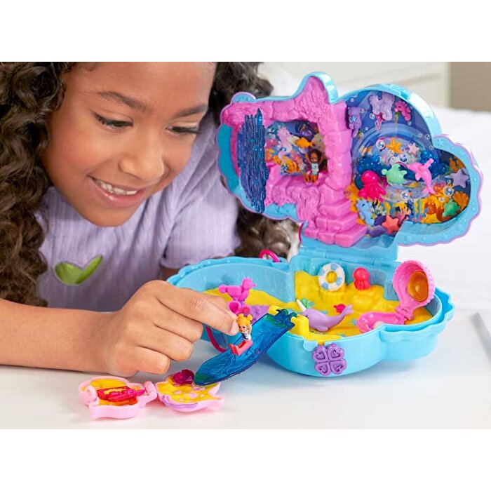 Polly Pocket Çanta Olabilen Micro Oyun Setleri Seahorse Purse HPW03