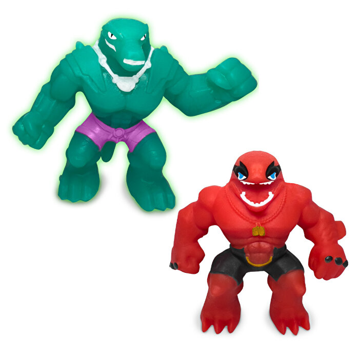 Elastikorps Fighters İkili Paket 7 Cm Kaiman vs Orka