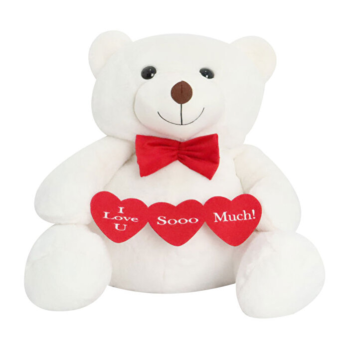 Papyonlu Beyaz Ayıcık 60 Cm