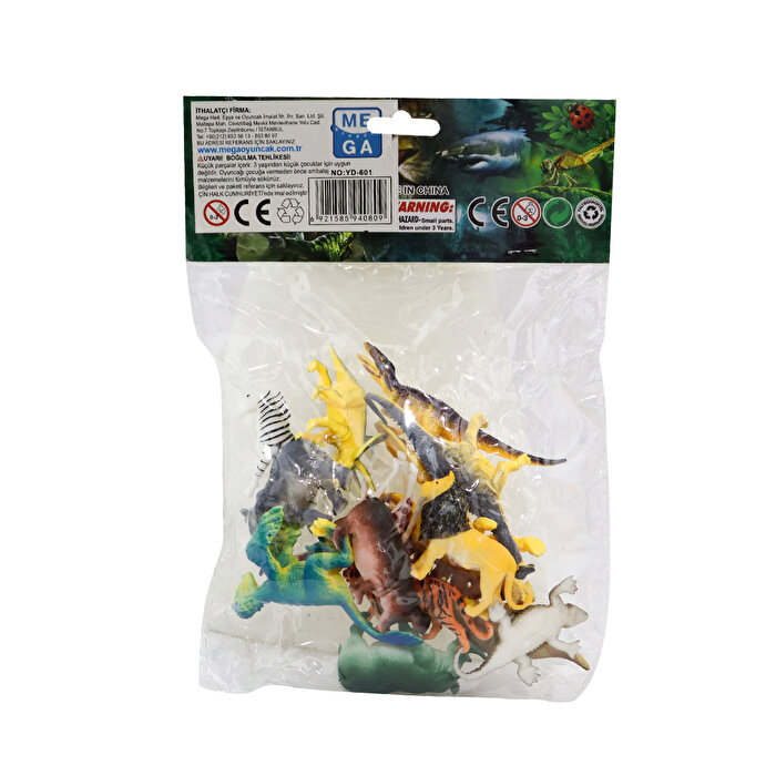 Poşetli Vahşi Hayvan Seti 15 Parça