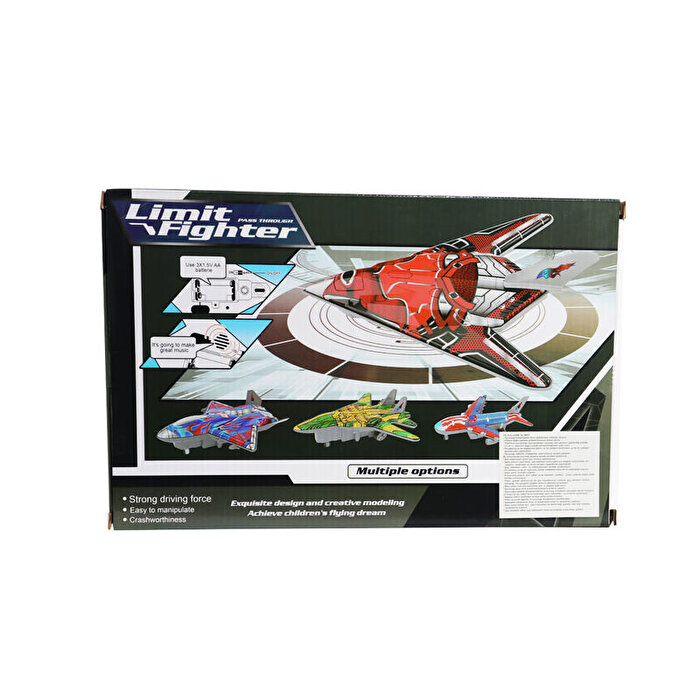 Rc Sesli ve Müzikli Jet Kırmızı