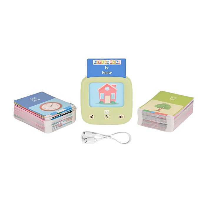 LC Öğreti̇ci̇ Türkçe ve İngi̇li̇zce Konuşan Kartlar Yeşi̇l