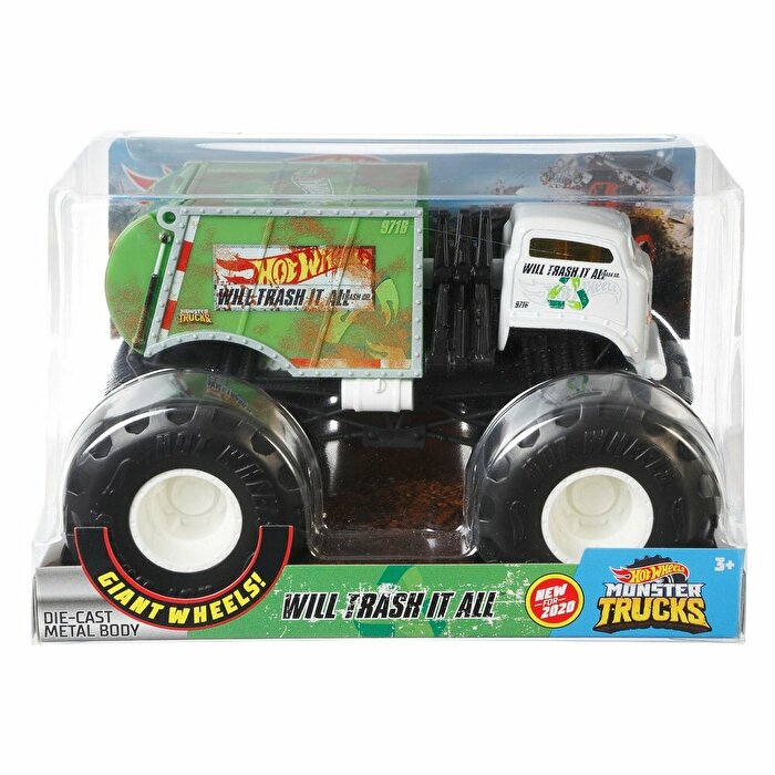 Hot Wheels Monster Trucks 1:24 Arabalar Will Trash It All GJG72