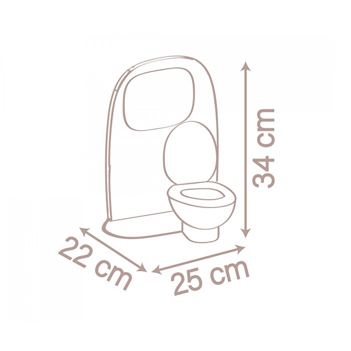 Smoby Baby Nurse Eğitici 2'si 1 Arada Tuvalet ve Lavabo Seti