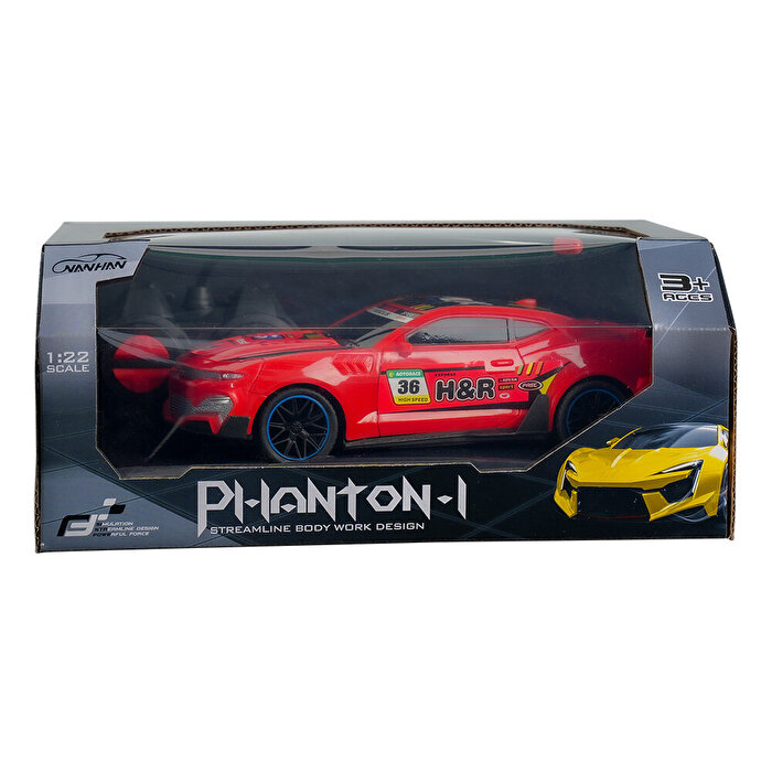 Full Fonksiyon Pilli 1:22 Ölçek Uzaktan Kumandalı Kırmızı Yarış Arabası