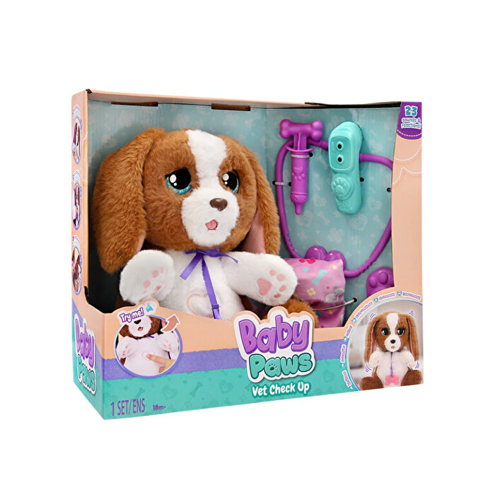 Baby Paws Sesli̇ Peluş Veteri̇ner Seti̇ 25 Cm