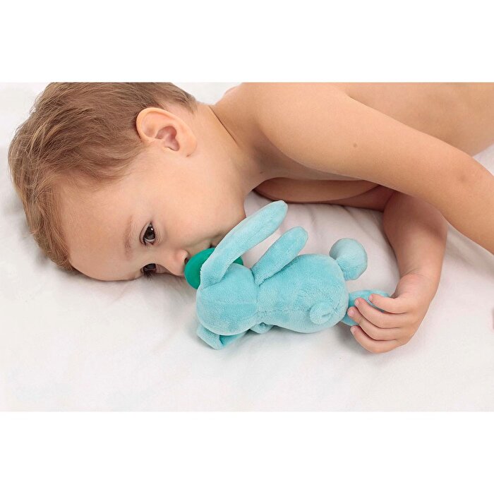Emzikli Uyku Arkadaşı Tavşan Luna Mavi