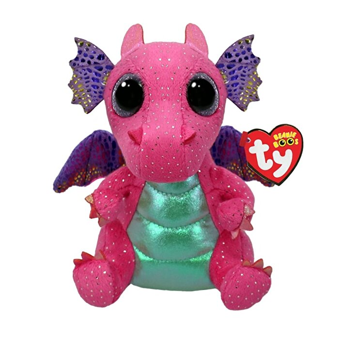 TY Beanie Boos Pembe Ejderha Spitfire 15 Cm