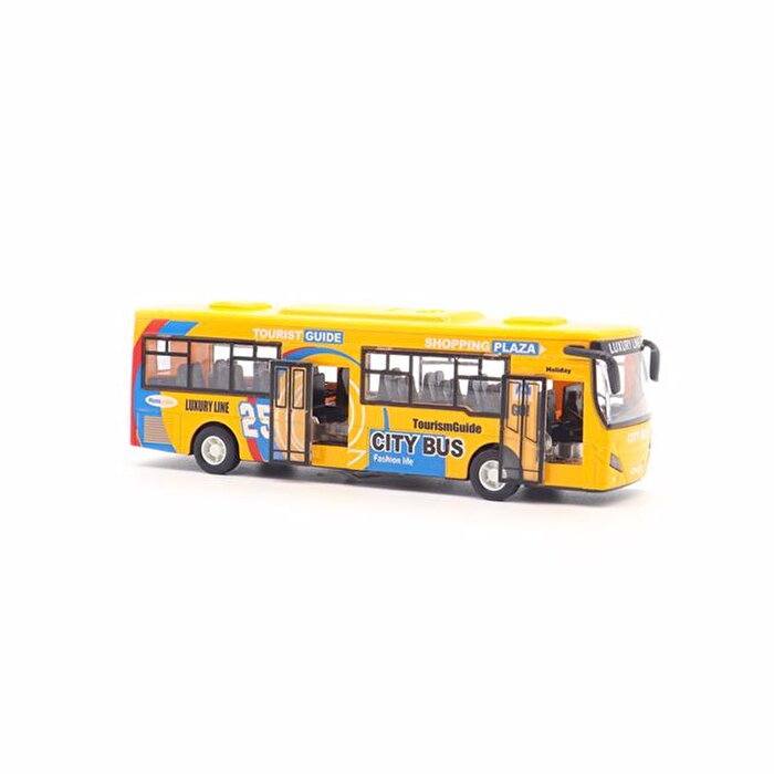 Sesli Işıklı Die Cast Otobüs Sarı