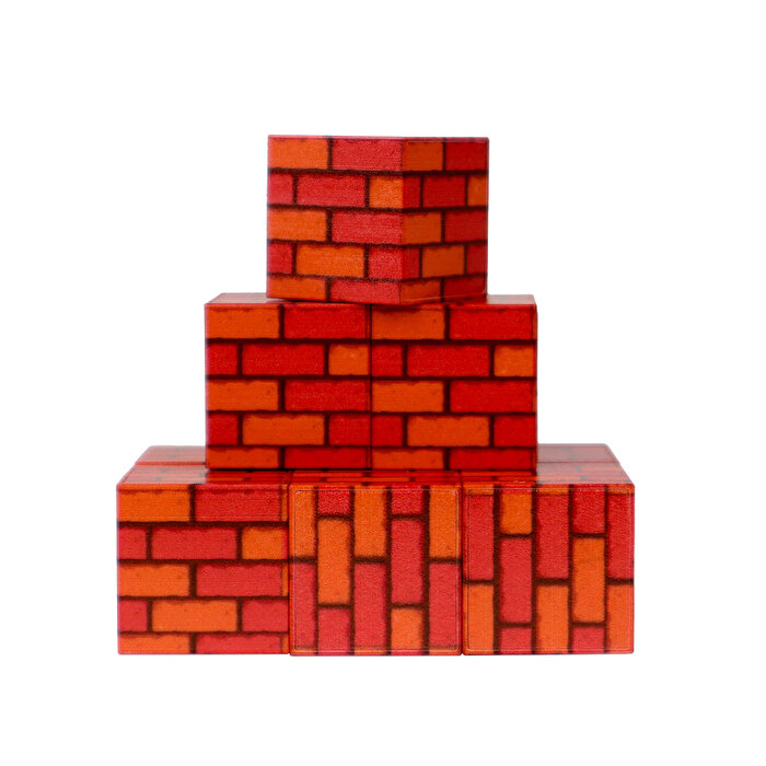 Magnivity Manyetik Bloklar Tuğla Desenli Blok