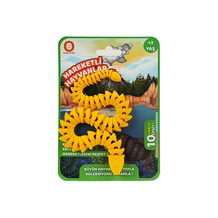 Hareketli Hayvanlar Serisi Sarı Viper Yılan