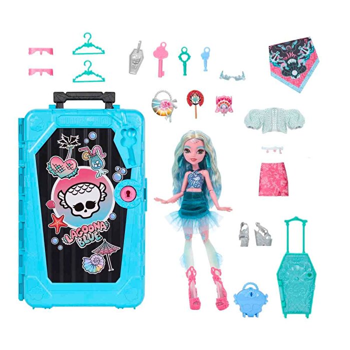 Monster High Gizemli Arkadaşlar Tatil Bebeği Lagoona Blue JDR51