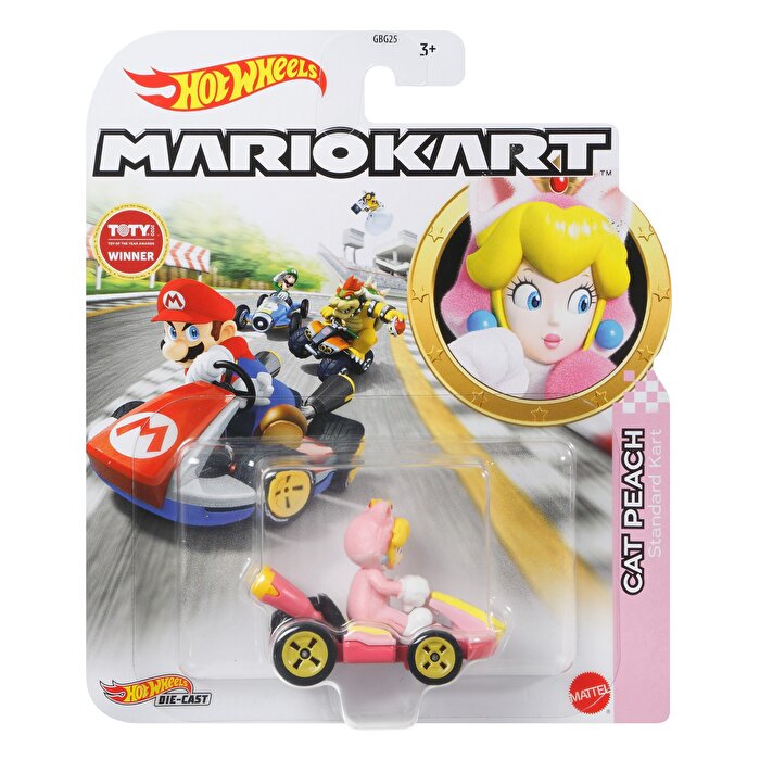 Hot Wheels Mario Kart Karakter Araçlar Cat Peach GRN13