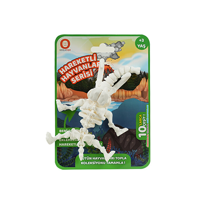 Hareketli Hayvanlar Serisi Beyaz Mamut