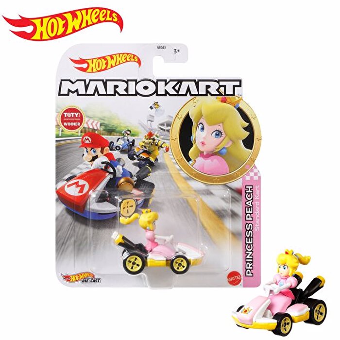 Hot Wheels Mario Kart Karakter Araçlar Princess Peach GBG28